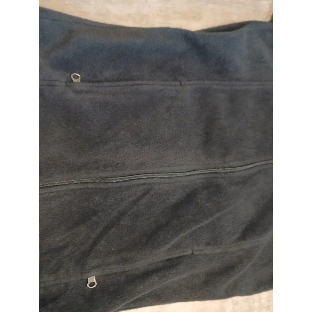 Columbia Youth Fleece Jacket; Gray, Size L (14/16); Long Sleeve Full Zip *Defect